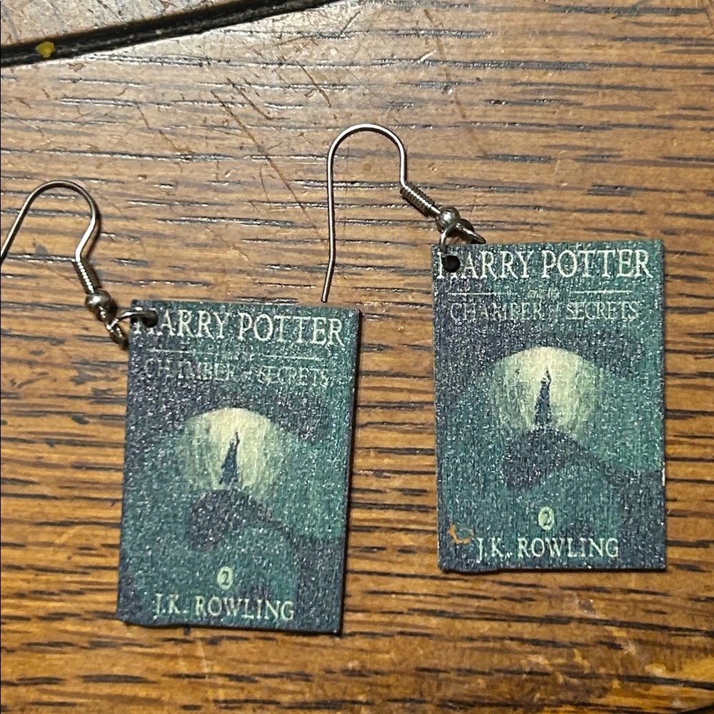 Harry Potter Book Earrings- new and in excellent condition!